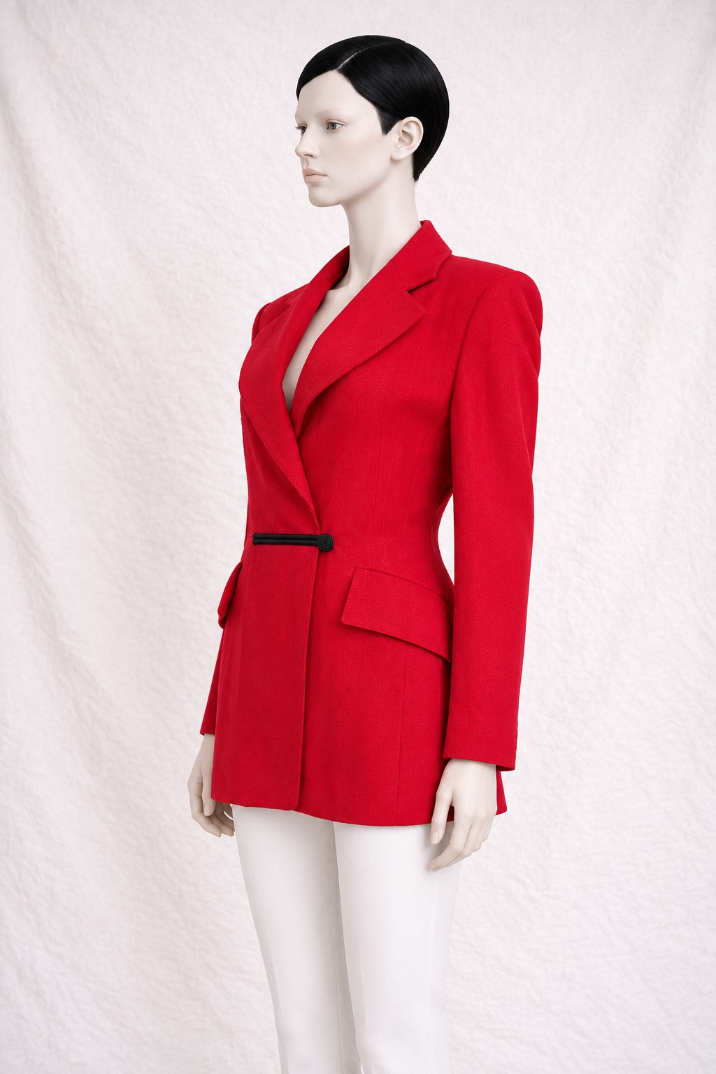 Blazer Guy Laroche en laine rouge vintage authentique