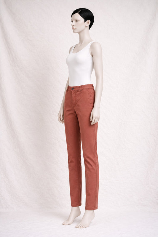 A.P.C. Vintage Authentic Terracotta Cotton Trousers