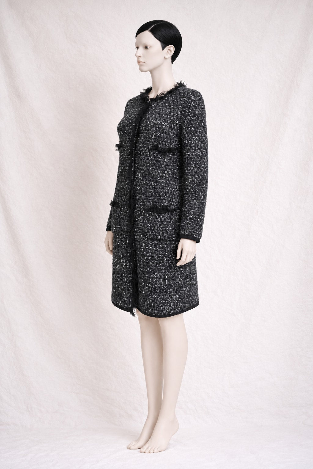 Manteau Dolce & Gabbana en laine gris vintage authentique