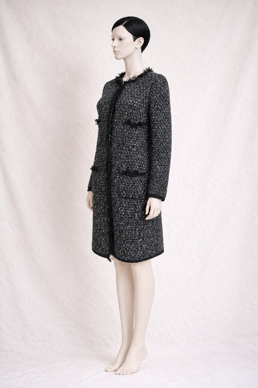 Vintage Authentic Grey Wool Coat Dolce & Gabbana