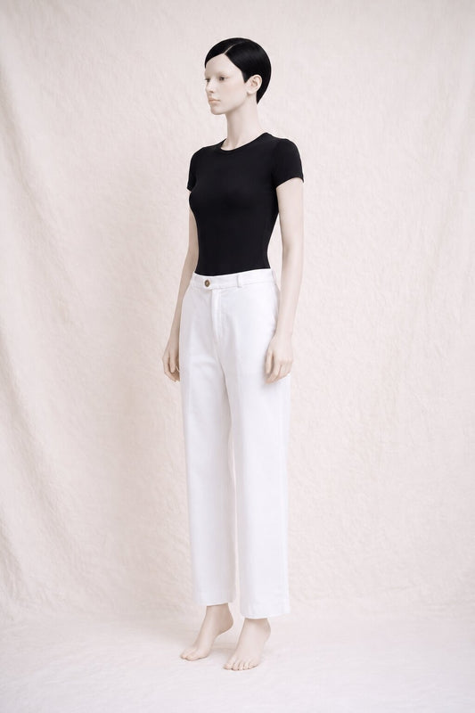 Authentic Vintage White Denim Jeans Yves Saint Laurent