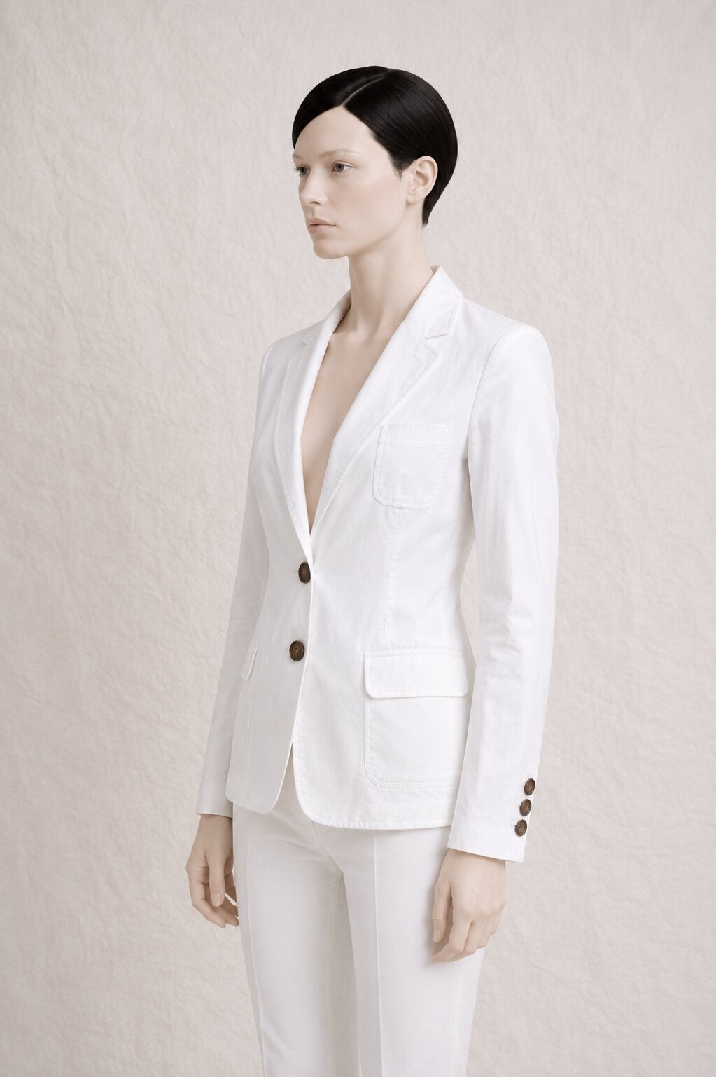 Blazer Dolce & Gabbana in authentic white cotton