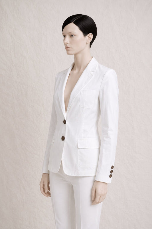 Blazer Dolce & Gabbana in authentic white cotton