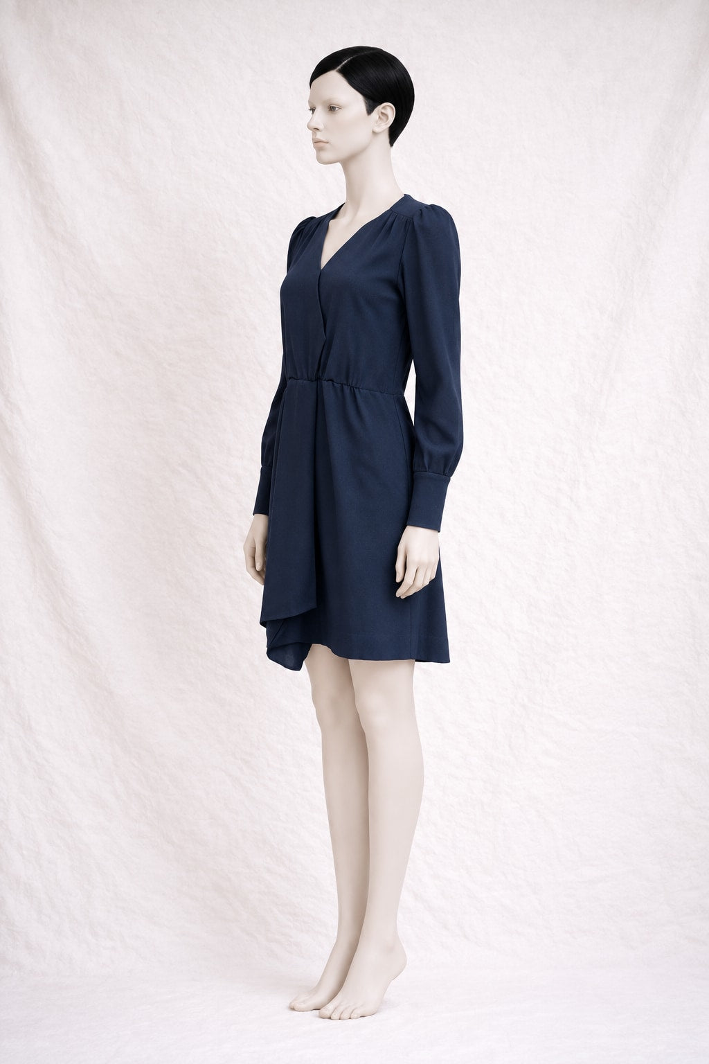 Robe Sonia Rykiel en laine noire vintage authentique