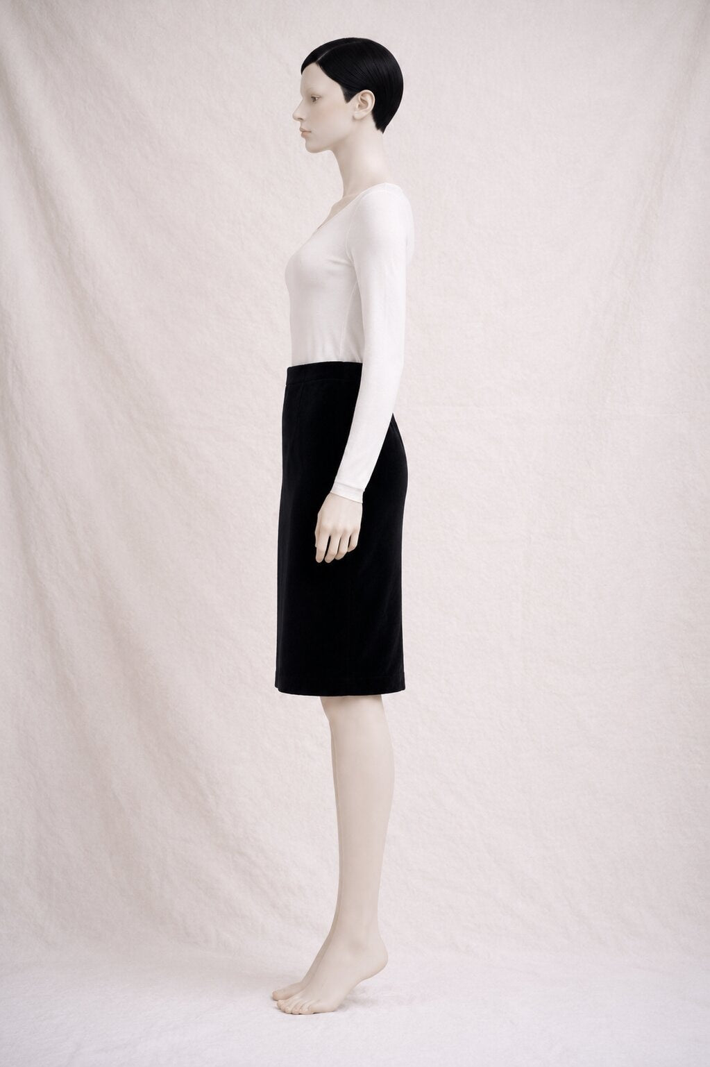 Dolce & Gabbana Vintage Black Velvet Skirt