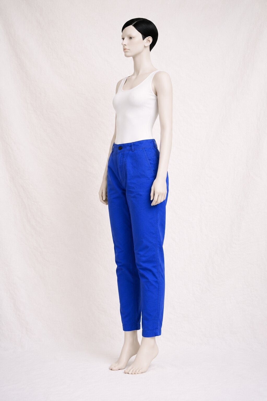 Authentic vintage electric blue cotton trousers Kenzo