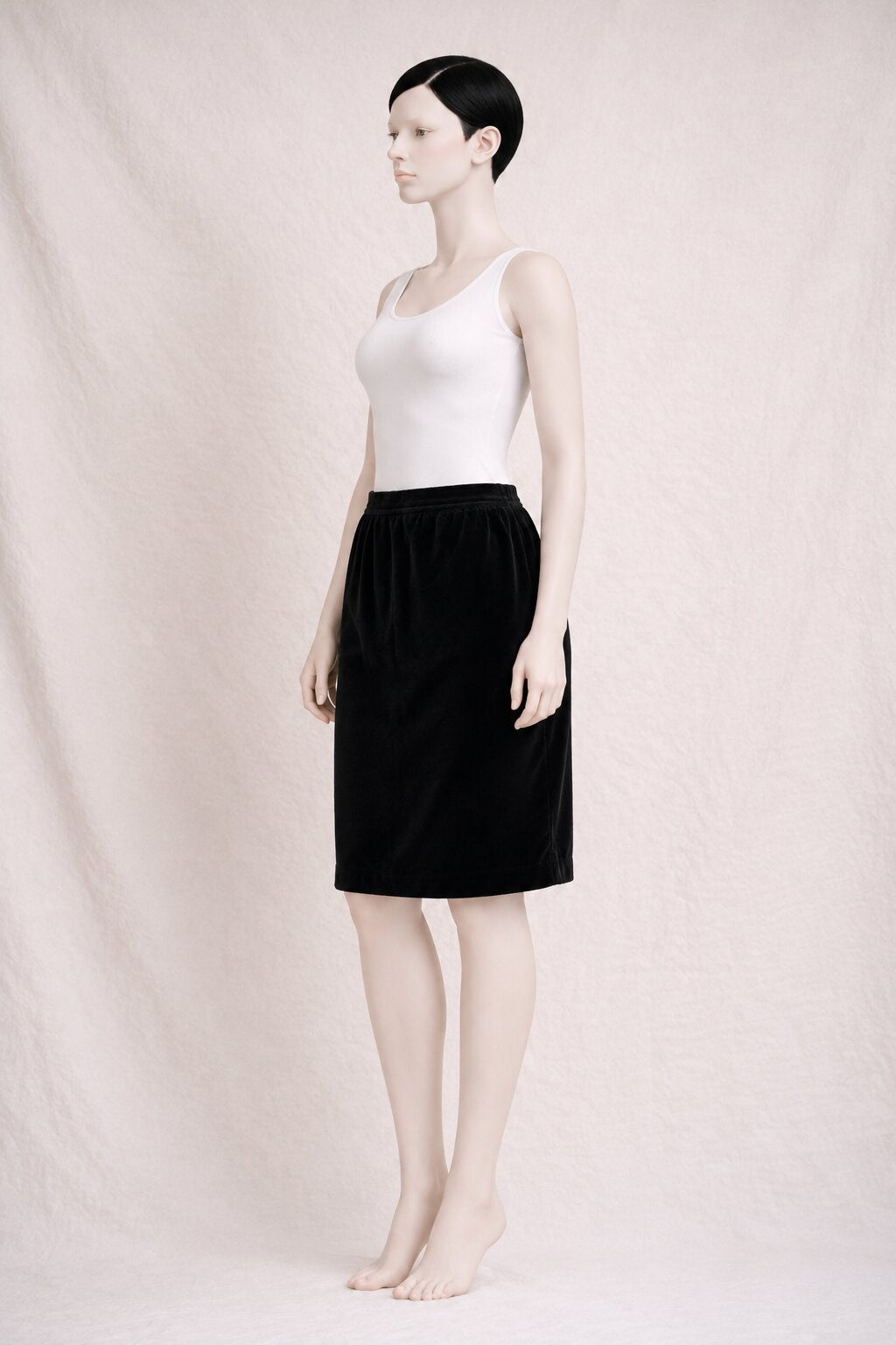 Vintage Authentic Black Velvet YSL Skirt