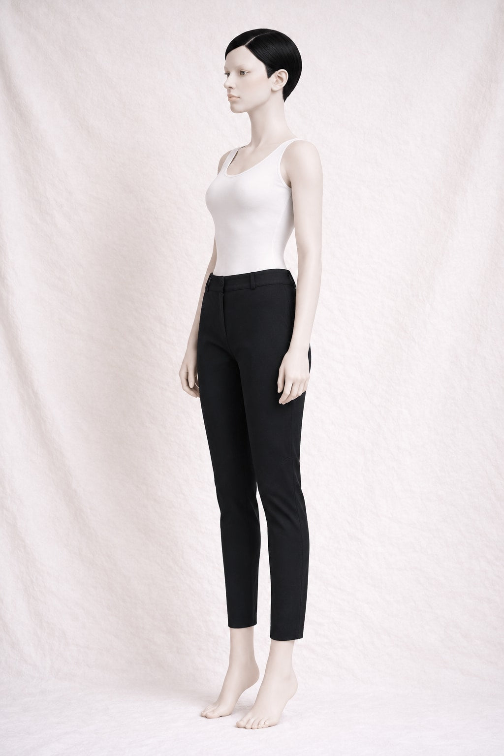 Authentic Vintage Black Cotton Trousers by Joseph