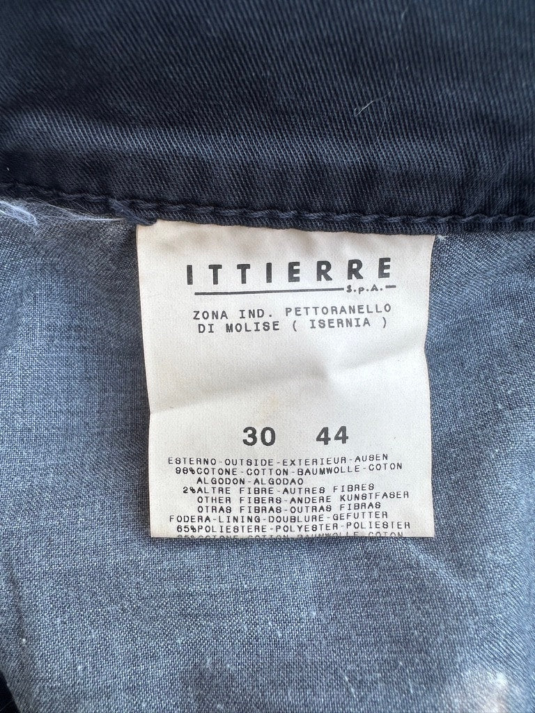 Authentic vintage black cotton trousers Versace