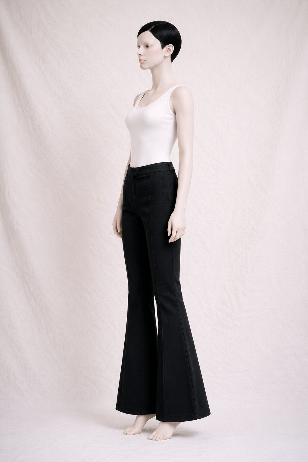 Authentic Vintage Black Cotton Flared Jeans Givenchy