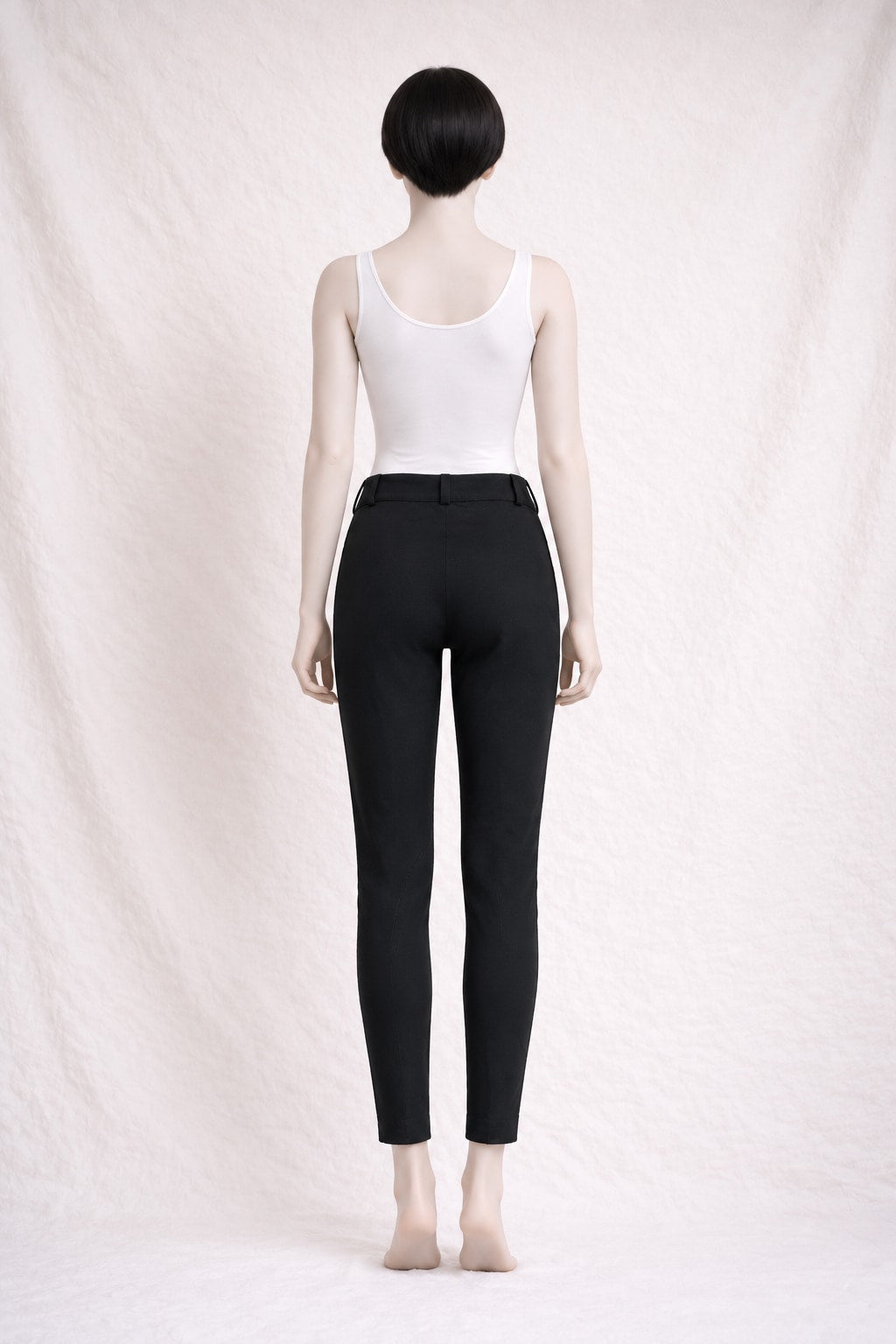 Authentic Vintage Black Cotton Trousers by Joseph