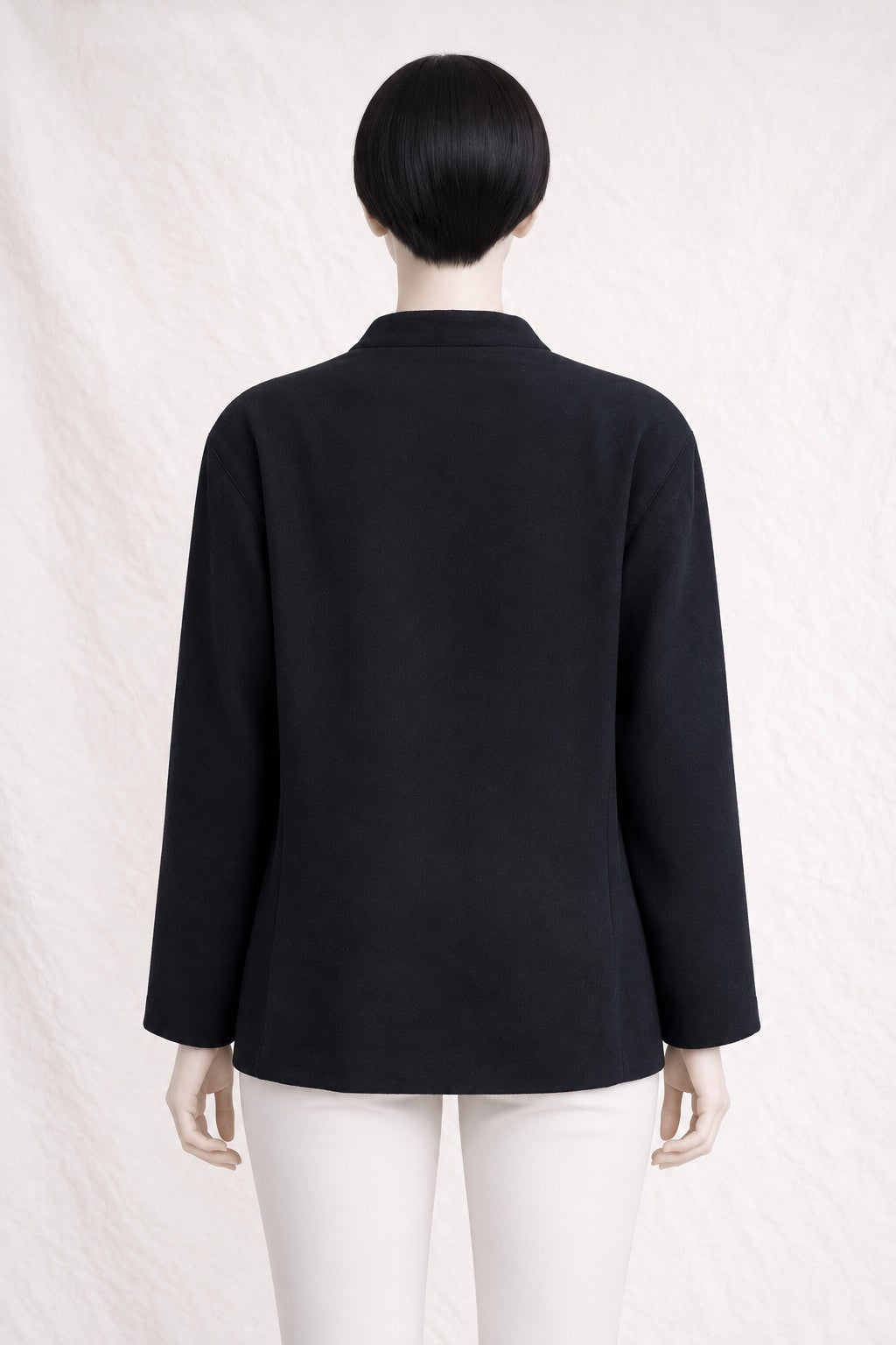 Kimono Tailored Jacket Cacharel in Black Wool Vintage Authentic