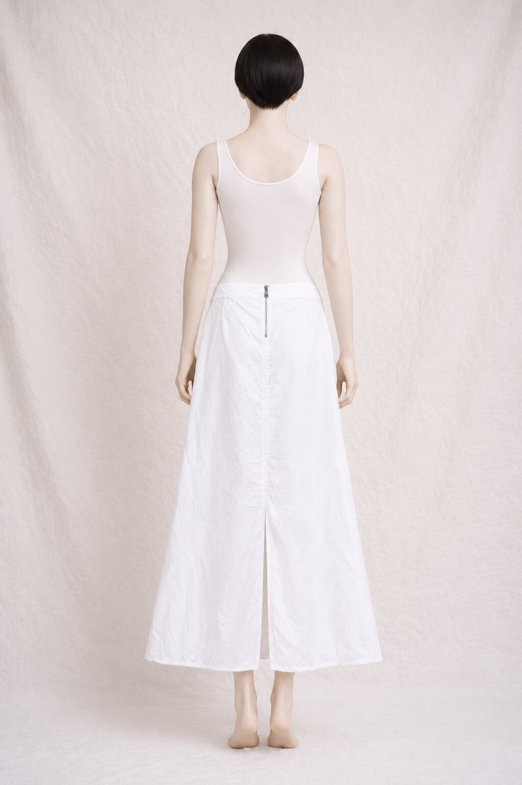 Jupe Longue Vintage Authentique en Coton Blanc Armani Jeans