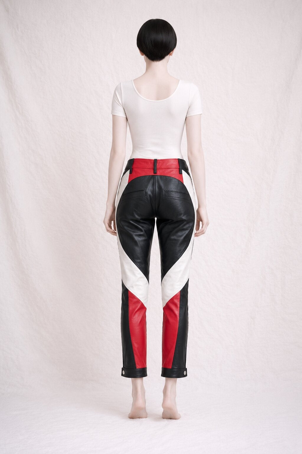 Nouveau pantalon Zadig & Voltaire en cuir noir authentique