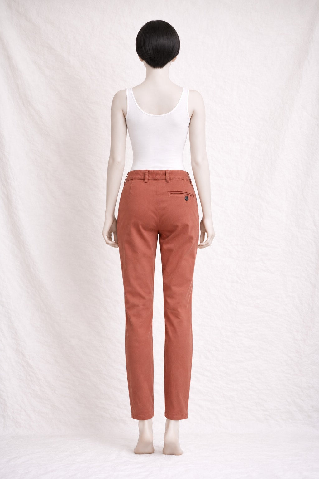 Pantalon A.P.C. en coton terracotta