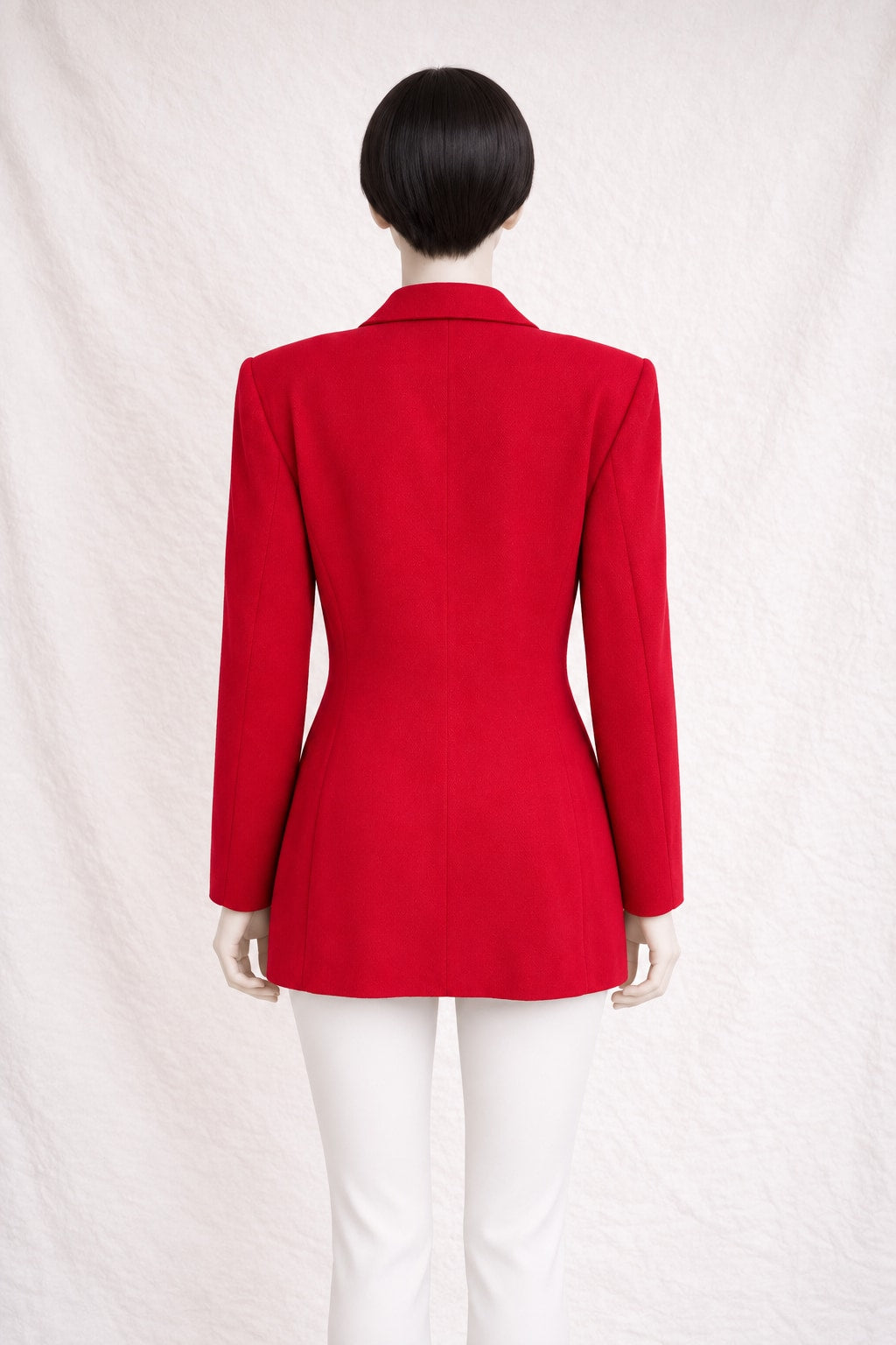 Blazer Guy Laroche en laine rouge vintage authentique