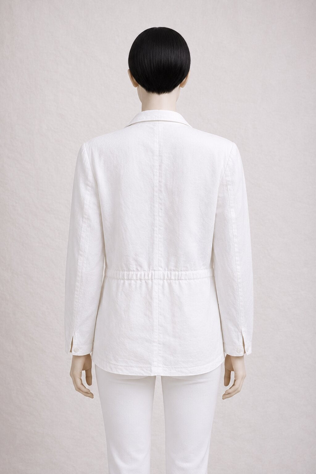 Authentic Kenzo White Linen Safari Jacket Vintage
