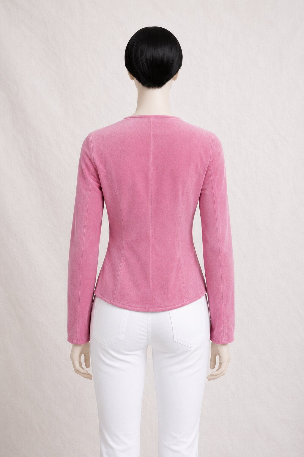 Veste Vintage J. Sebastien Vassal en Daim Rose
