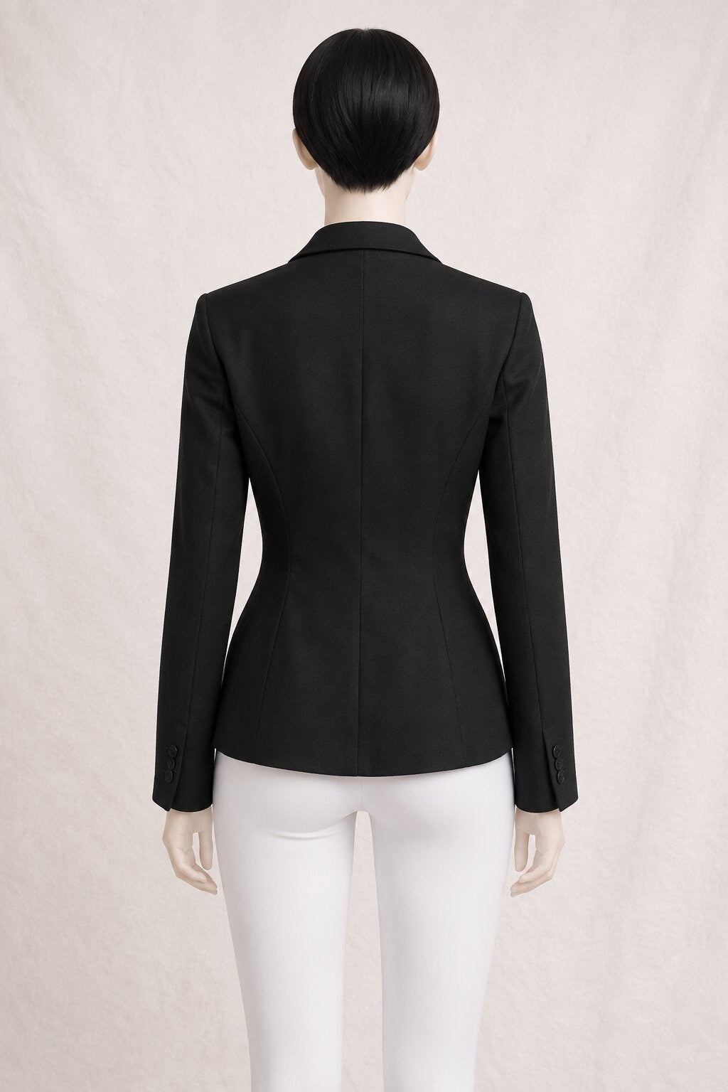 Long black viscose blazer by Tara Jarmon