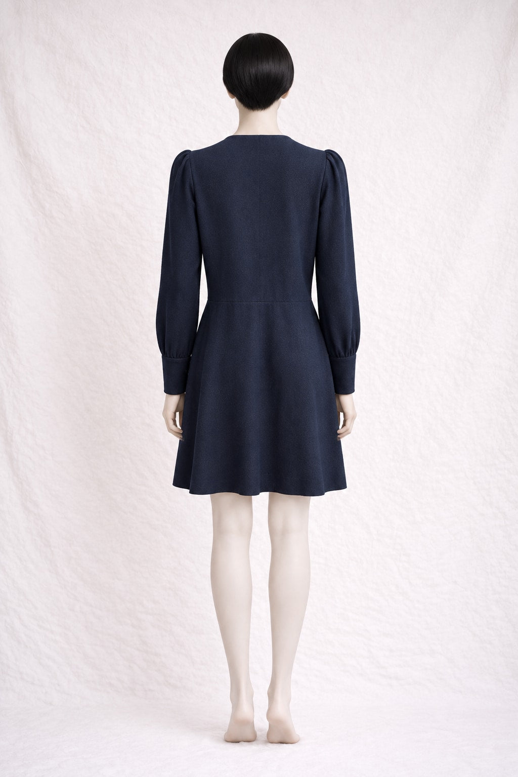 Robe Sonia Rykiel en laine noire vintage authentique