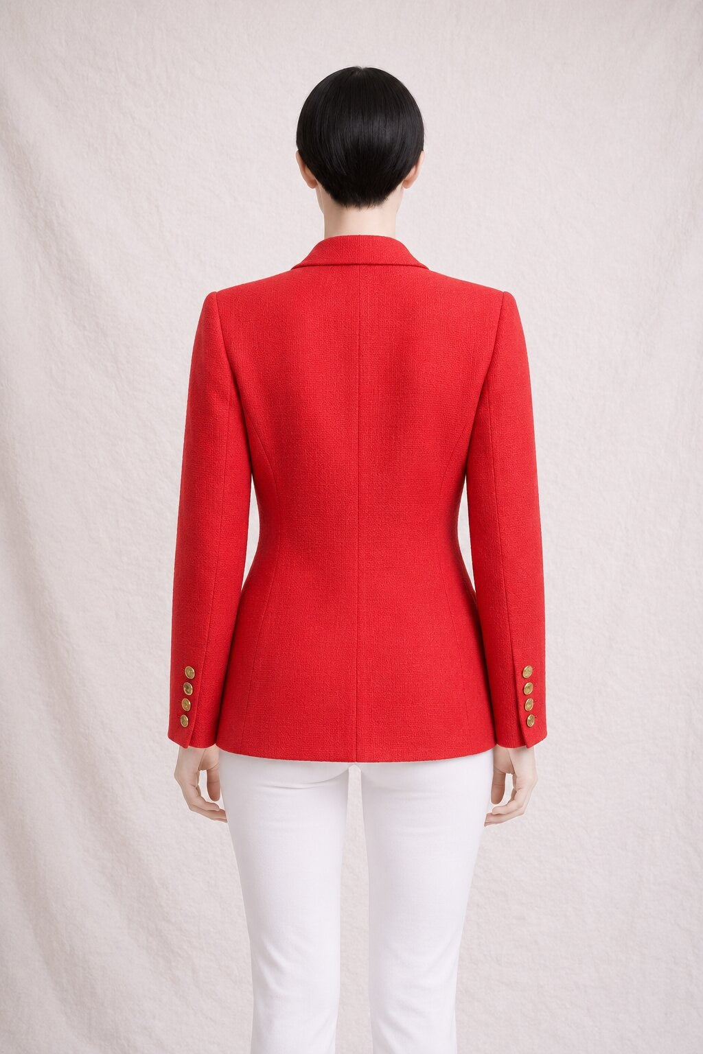 Vintage Carven Red Wool Blazer