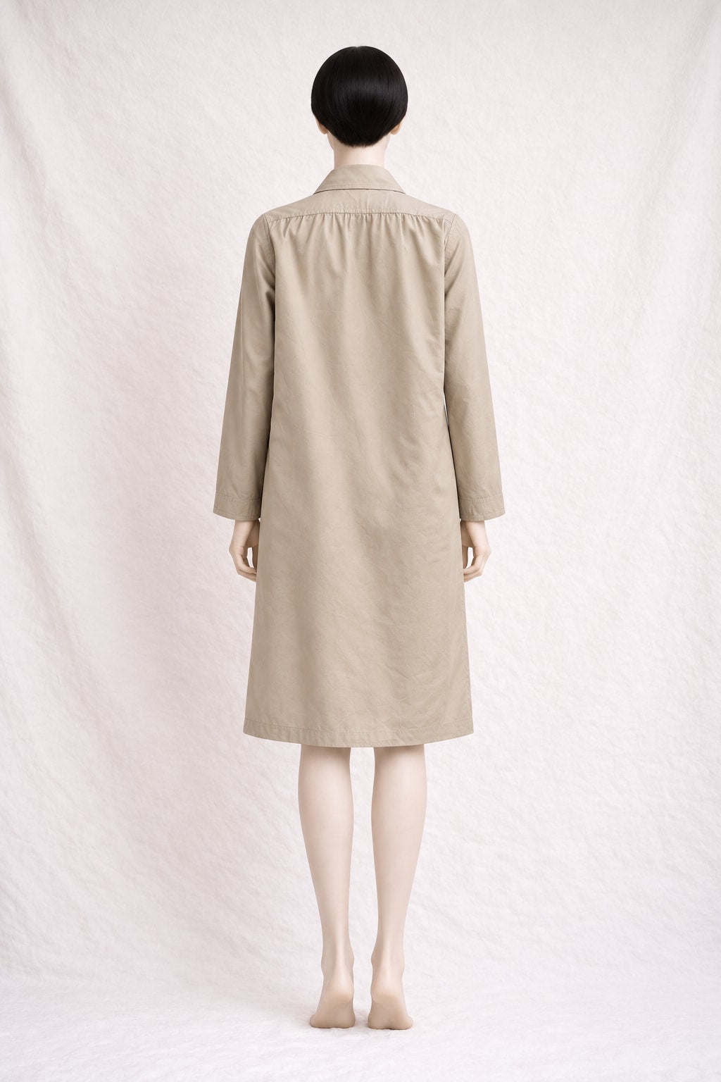 Trench Emanuel Ungaro en coton beige vintage authentique circa 70s