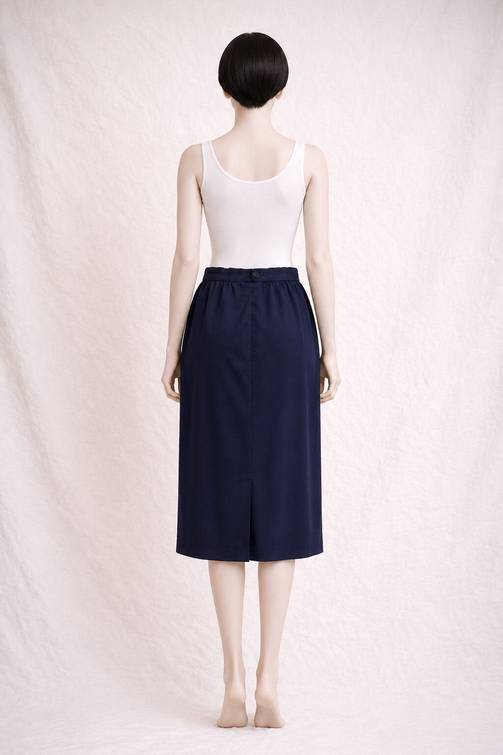 Givenchy Vintage Authentic Wool Navy Skirt