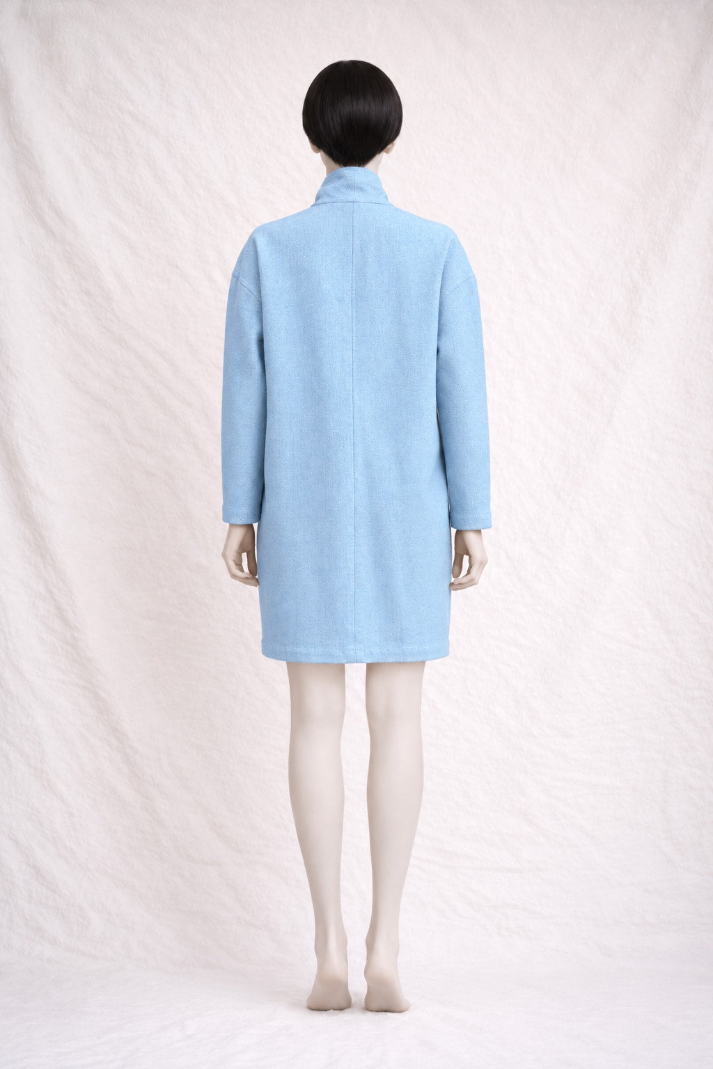 Bensimon Coat in Light Blue Cotton Vintage Authentic