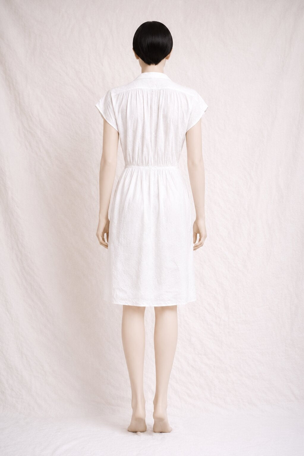 Louis Féraud Vintage Authentic White Cotton Dress