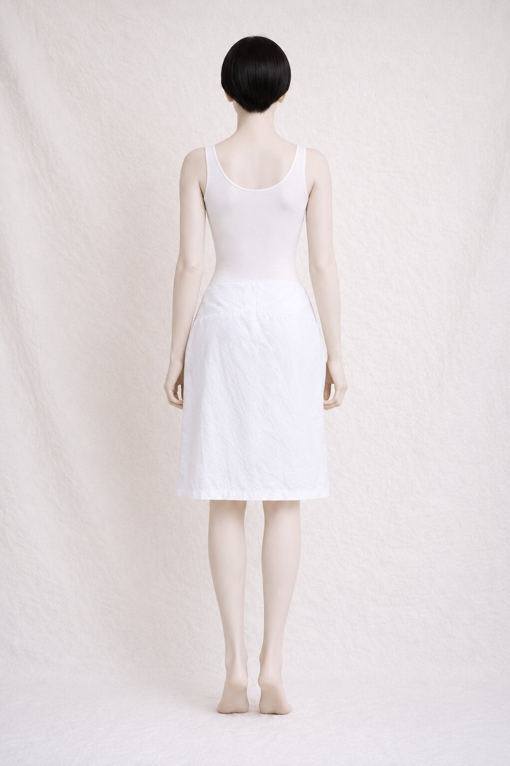 White Midi Skirt Castel Bajac Authentic Vintage