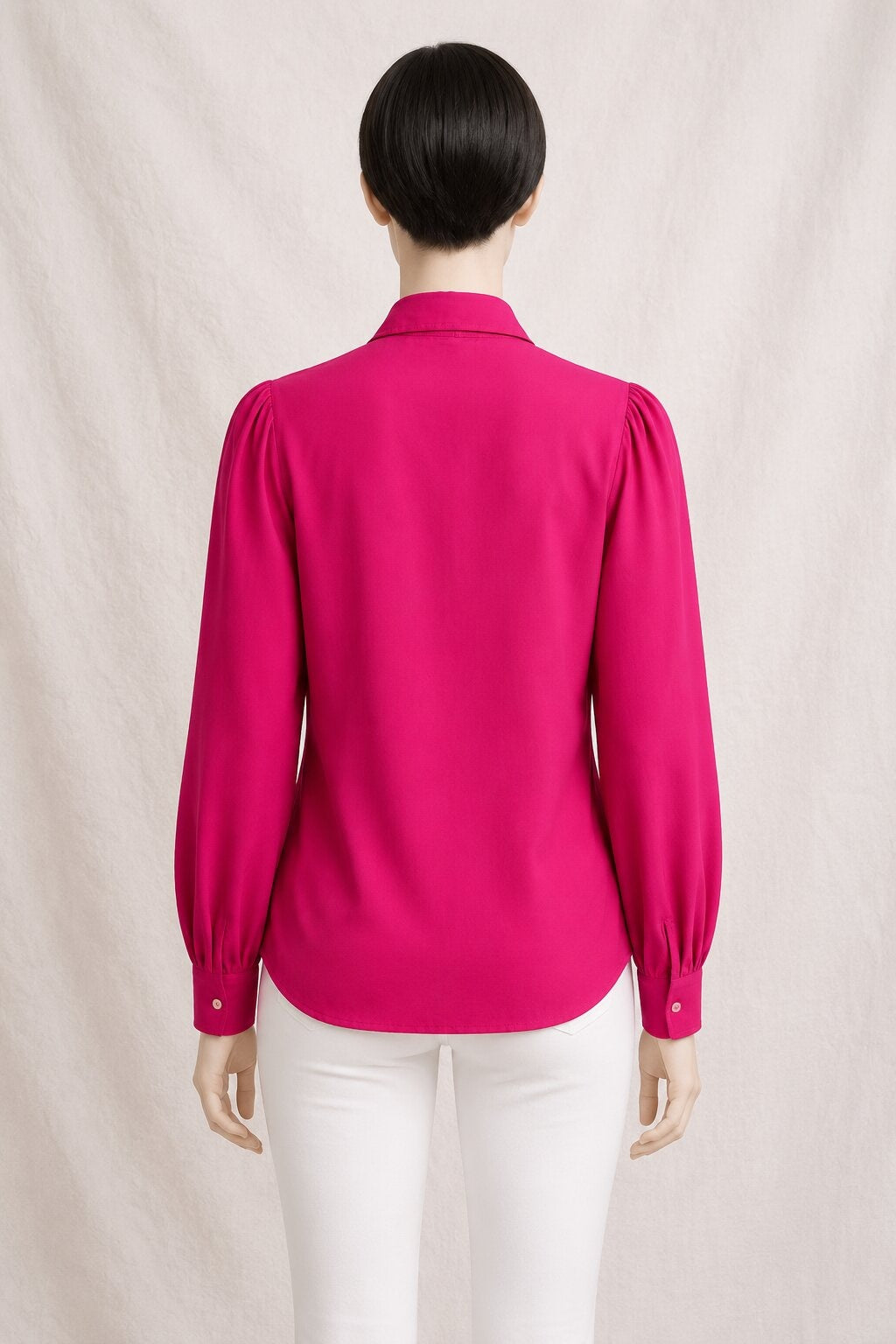 Authentic Vintage Fuchsia Louis Féraud Shirt in Polyester