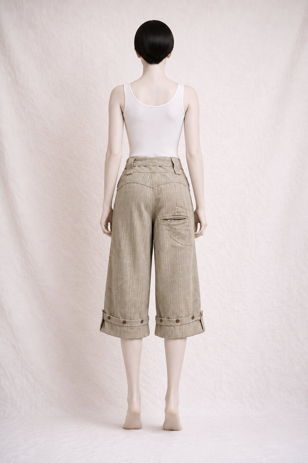 Cotélac Beige Cotton Shorts