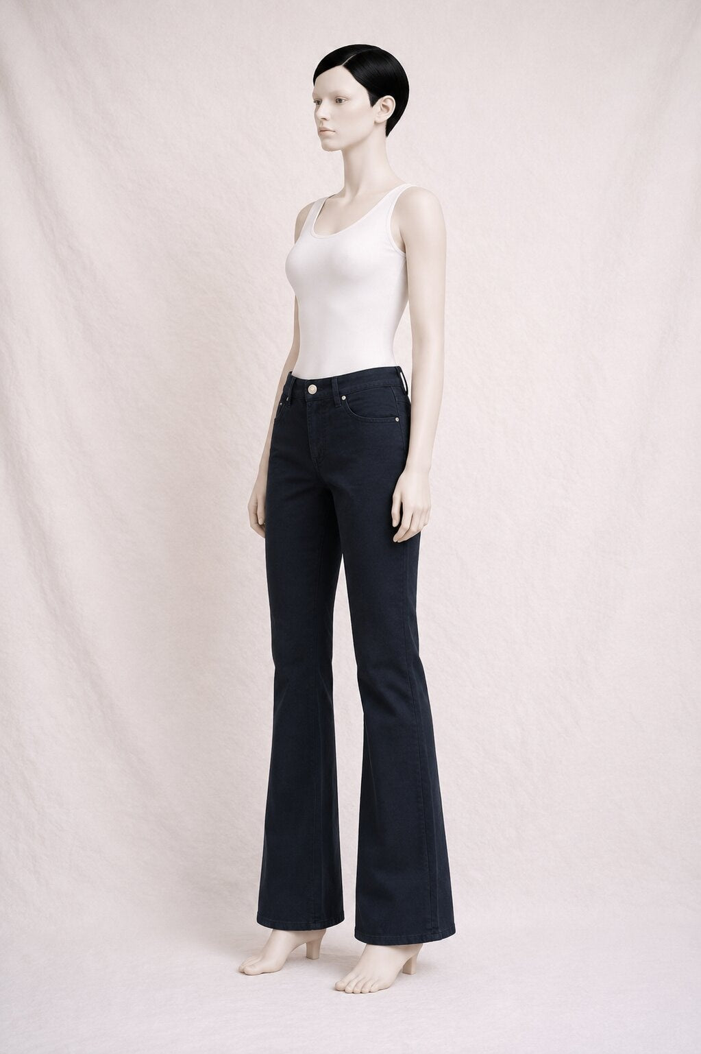 Authentic vintage black cotton trousers Versace