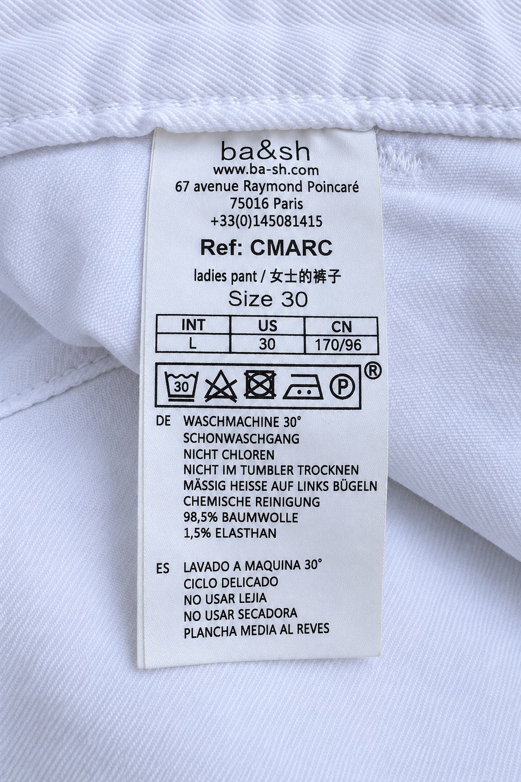 Authentic Vintage White Denim Jeans Ba&sh