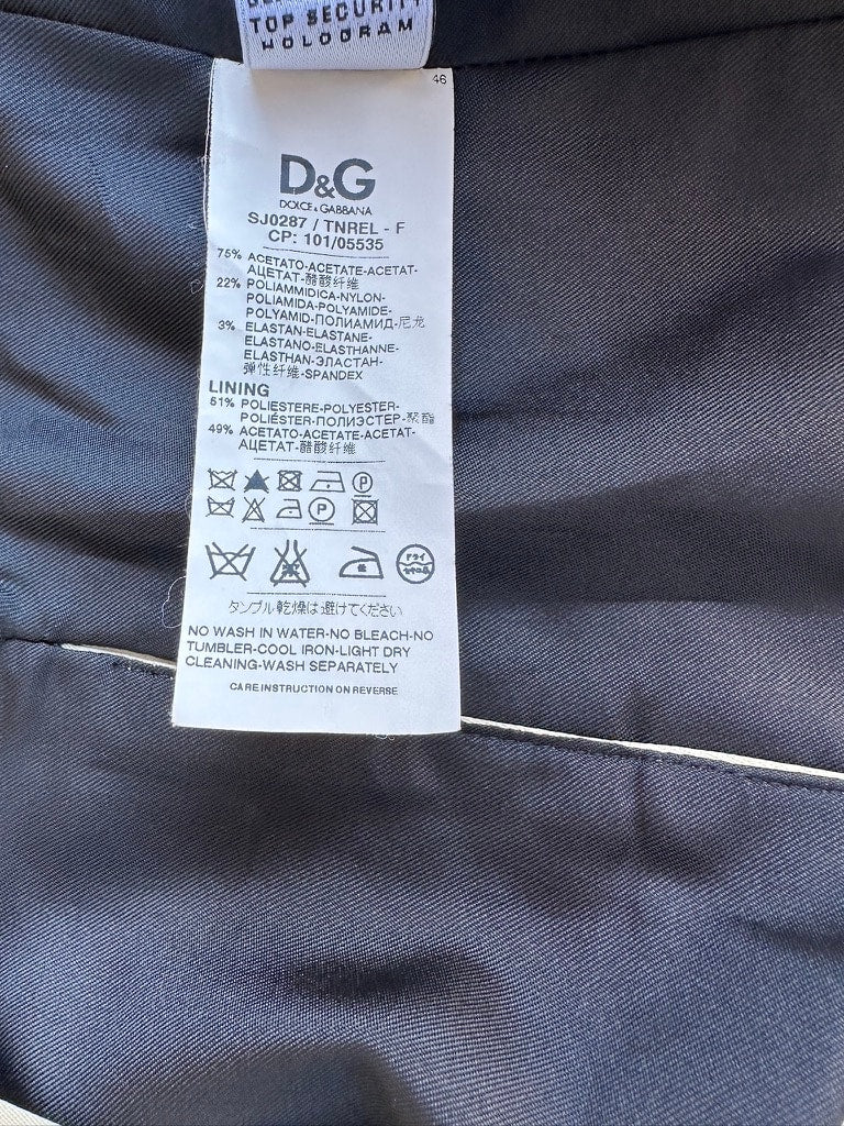 Authentic gold satin blazer Dolce & Gabbana