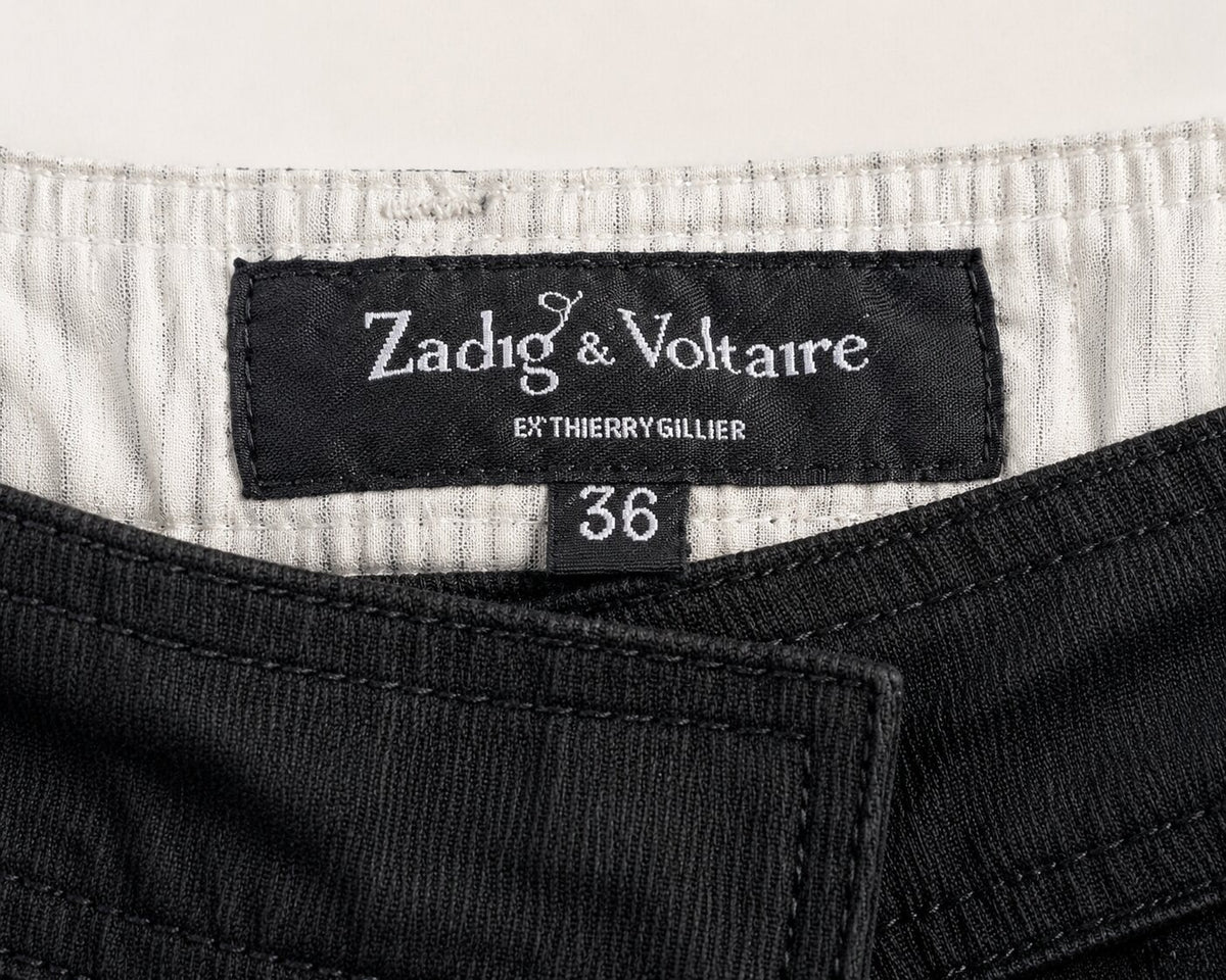 Pantalon cargo Zadig & Voltaire en coton noir vintage authentique