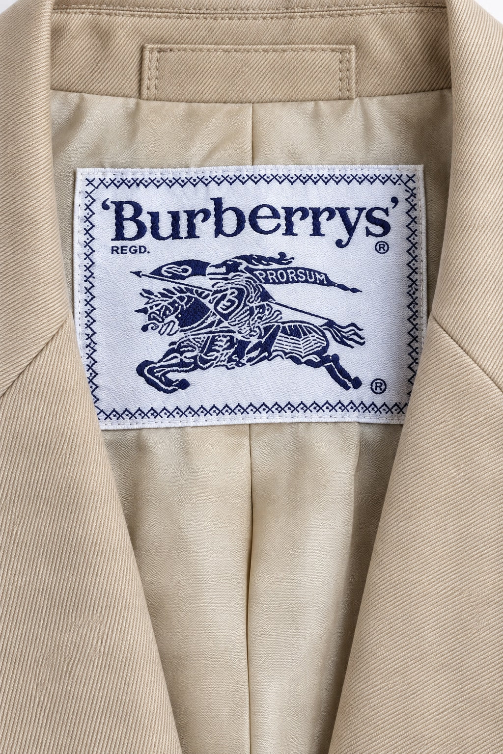 Blazer Burberry en laine beige vintage authentique