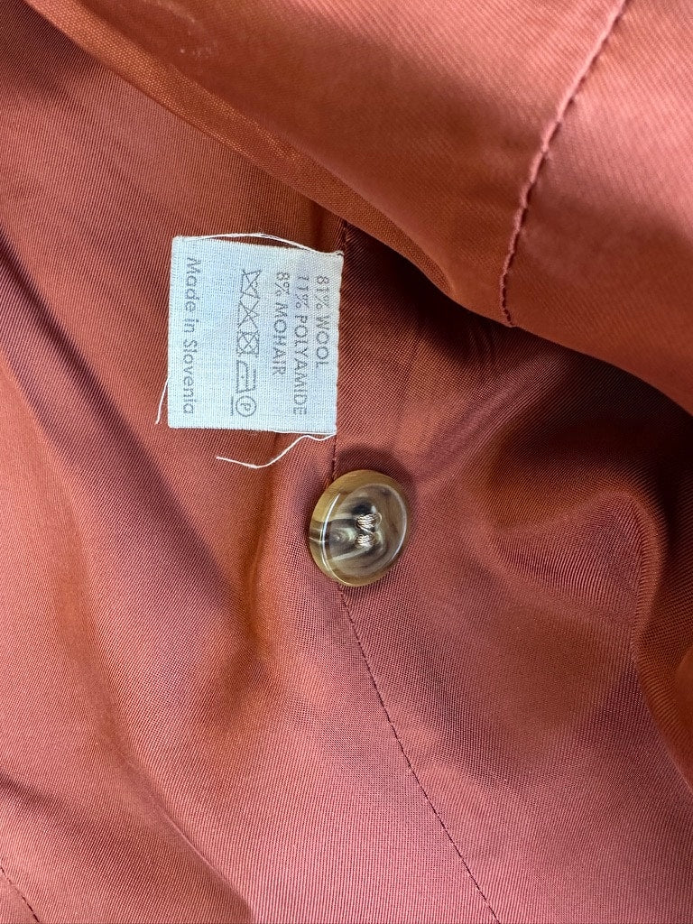 Blazer Dries Van Noten in authentic terracotta wool vintage