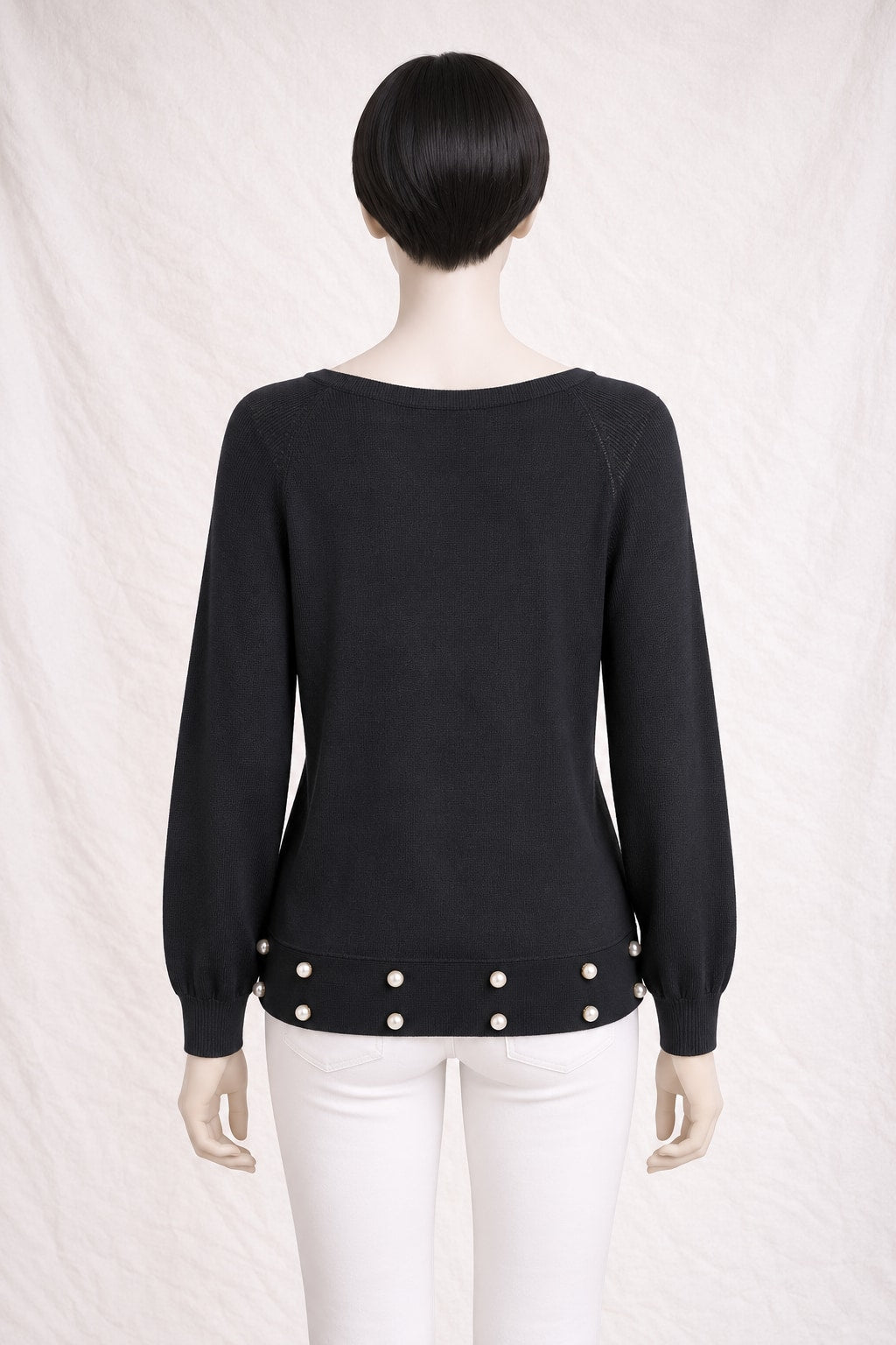Authentic Vintage Black Cotton Jumper Claudie Pierlot
