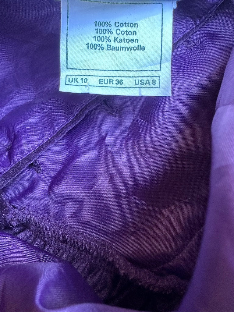 Authentic vintage purple velvet Laura Ashley long dress