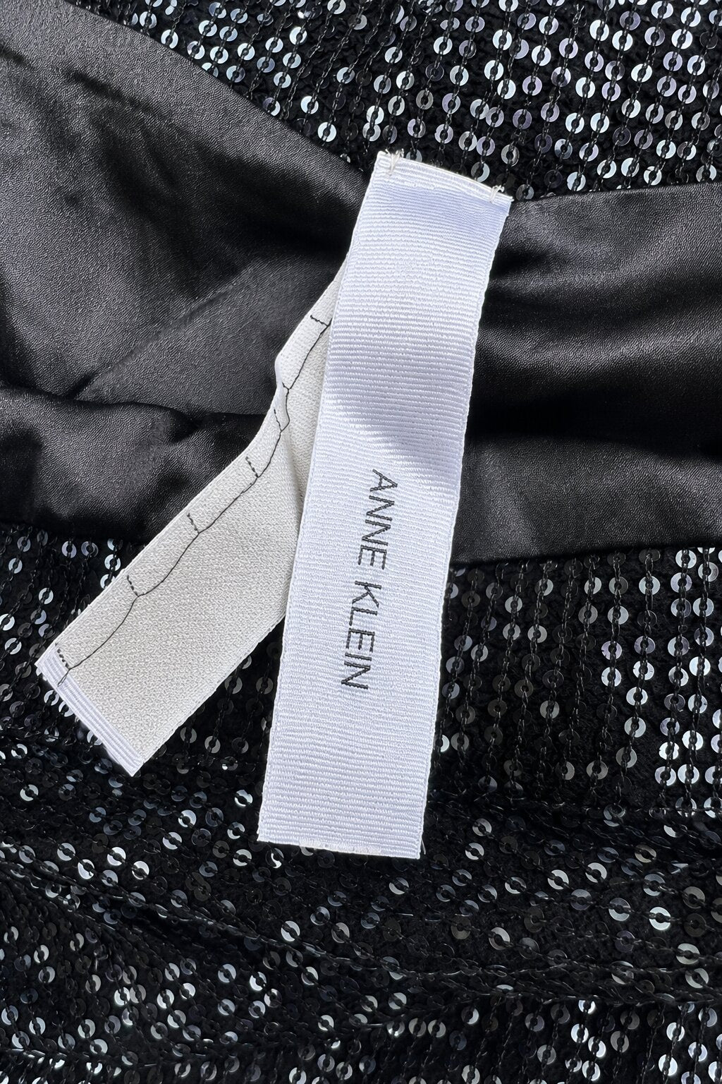 Pantalon Long Anne Klein en Sequins Noirs
