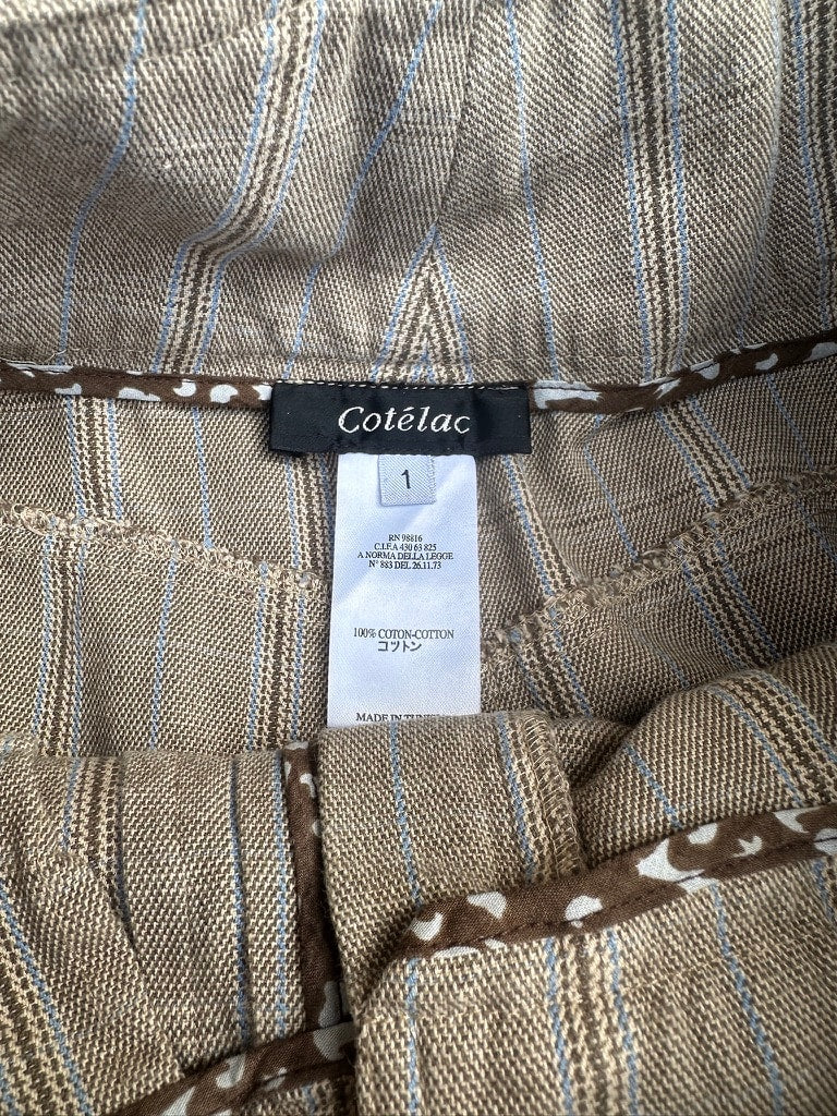 Cotélac Beige Cotton Shorts