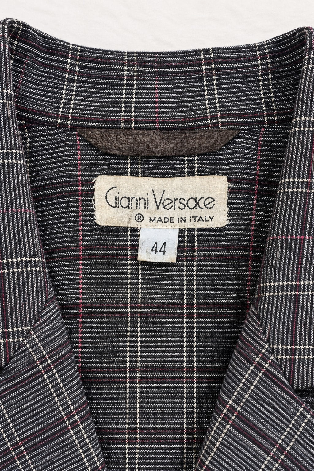 Vintage Authentic Grey Wool Blazer Versace