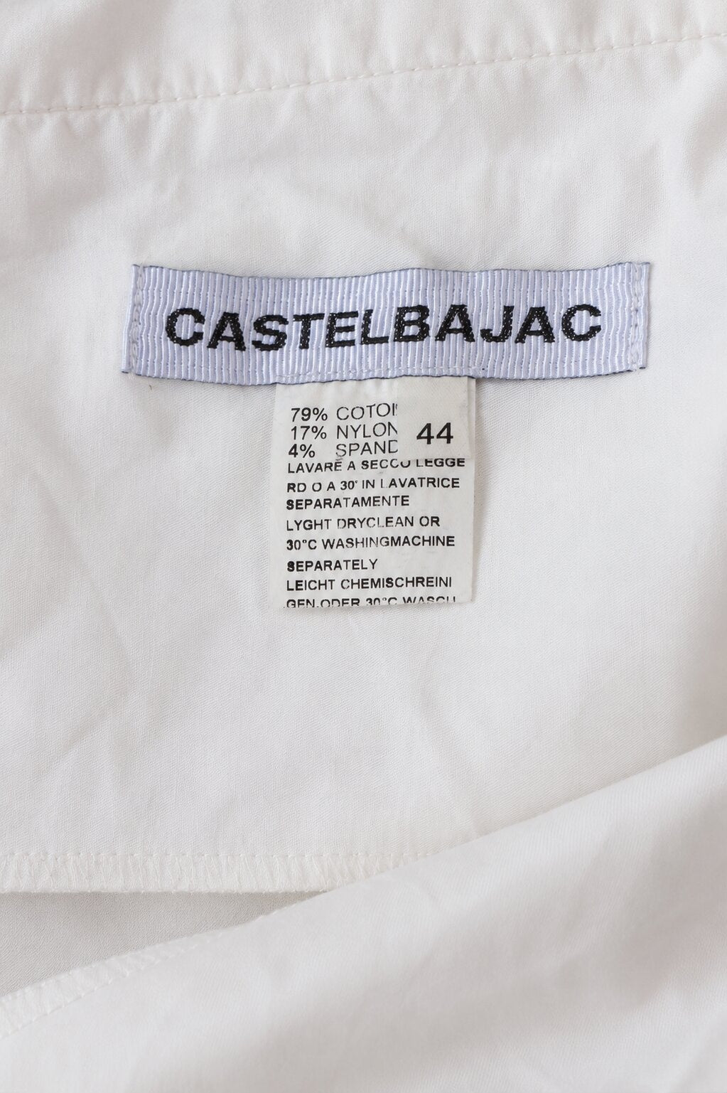 White Midi Skirt Castel Bajac Authentic Vintage