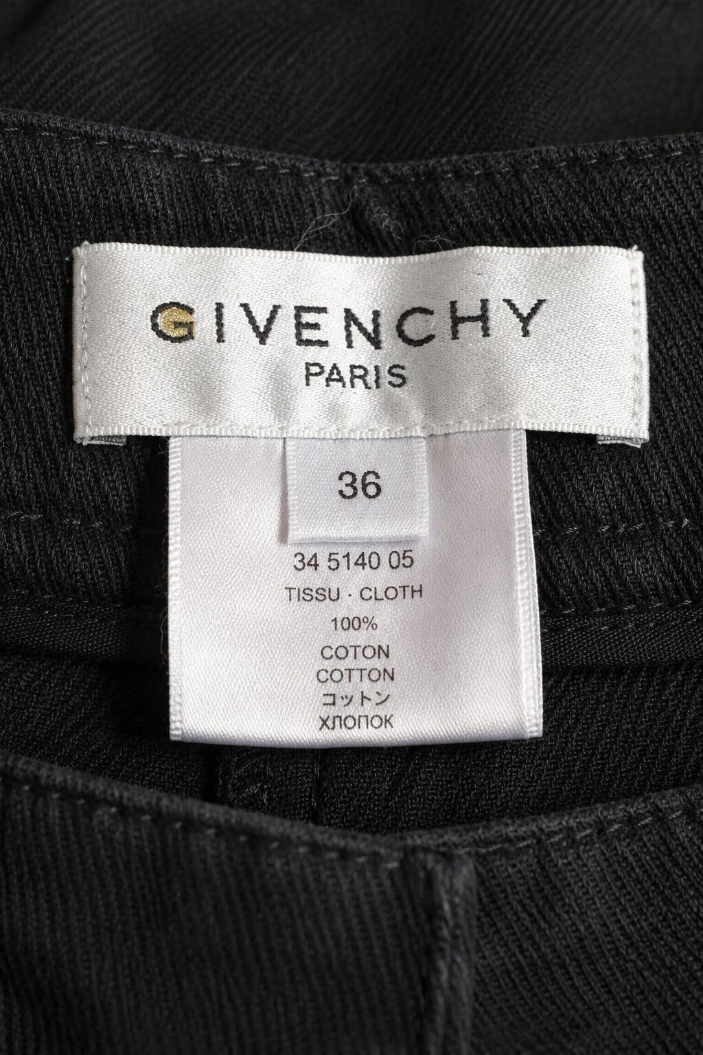 Authentic Vintage Black Cotton Flared Jeans Givenchy