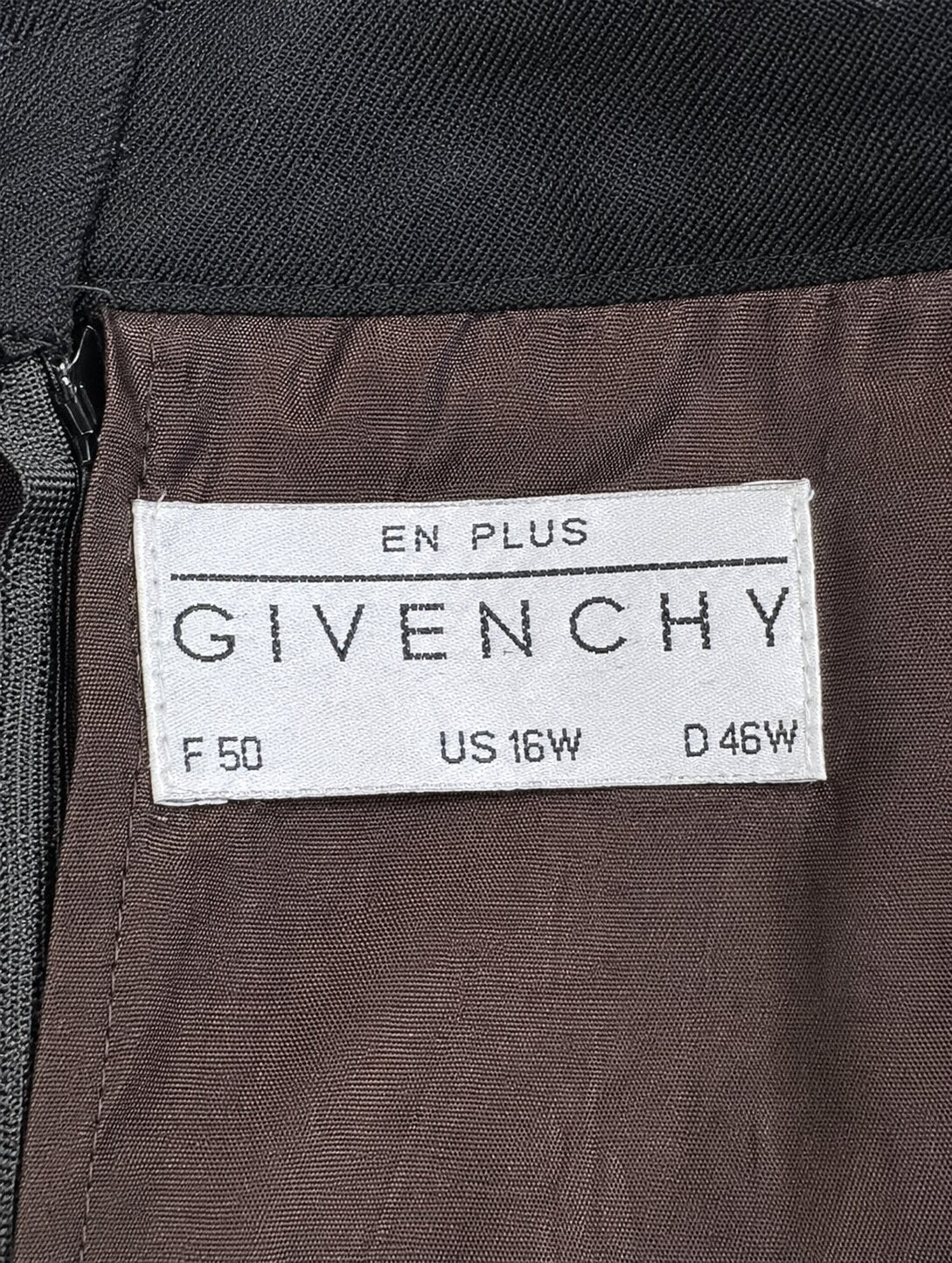 Givenchy Vintage Authentic Black Wool Skirt