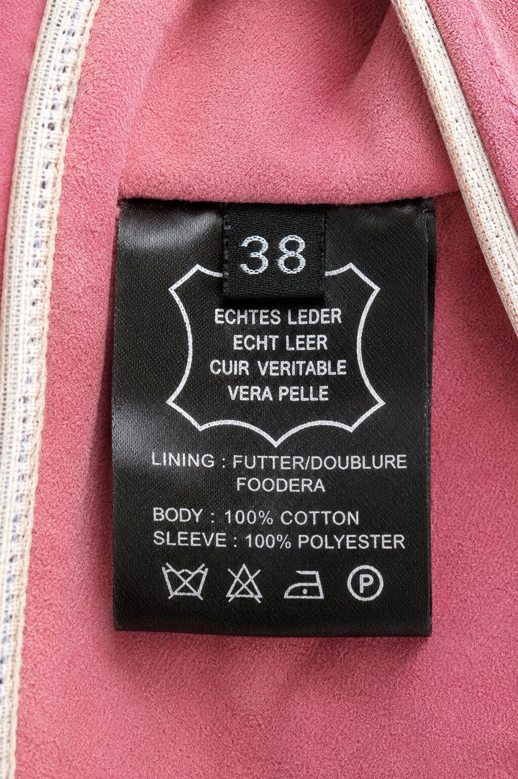 Veste Vintage J. Sebastien Vassal en Daim Rose