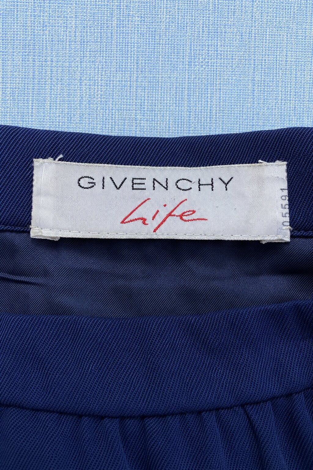 Givenchy Vintage Authentic Wool Navy Skirt