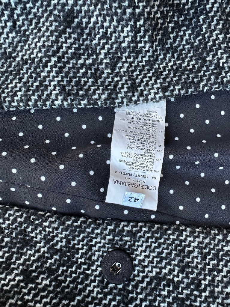 Blazer Dolce & Gabbana in authentic vintage black wool