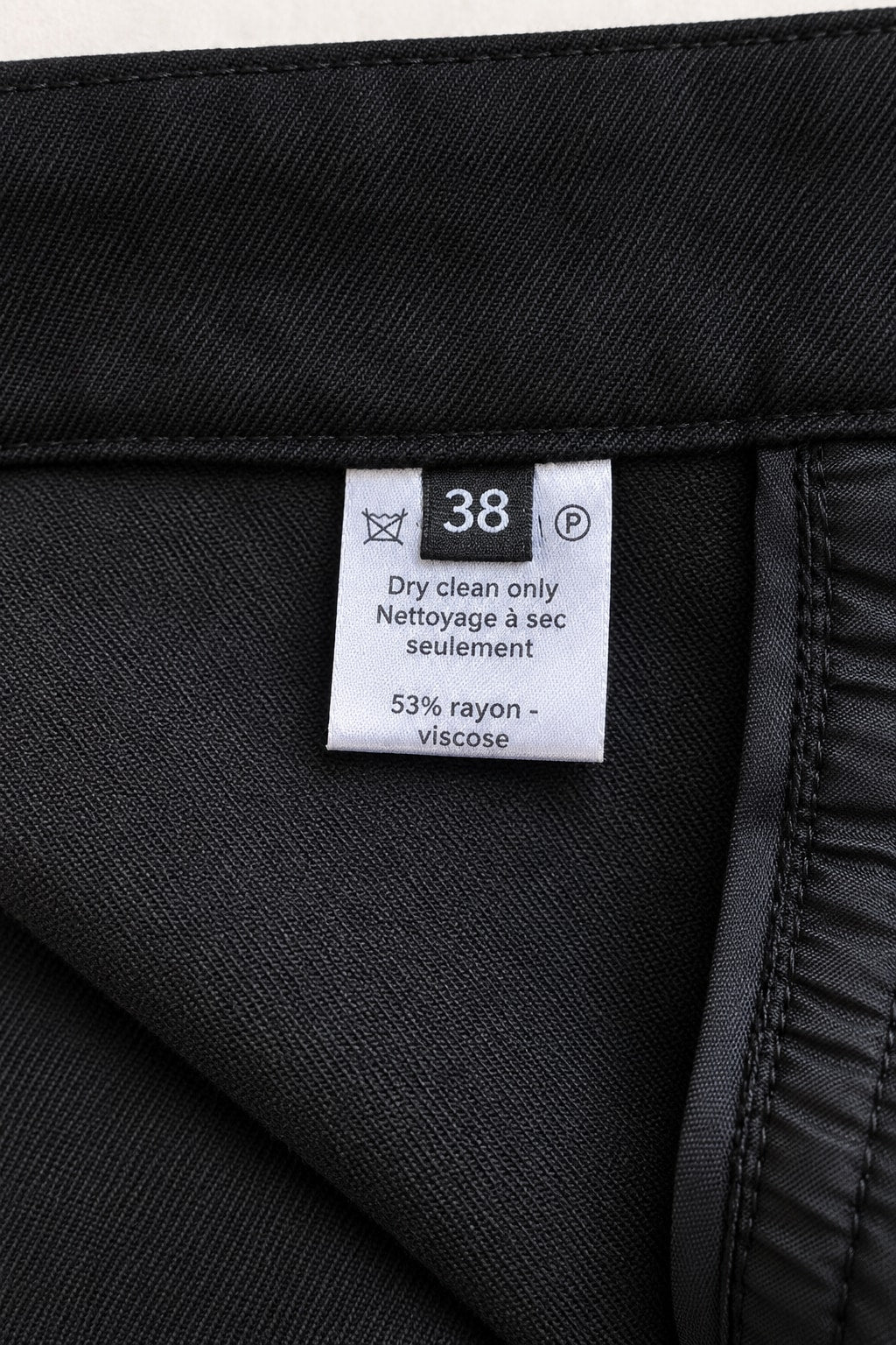 Authentic Vintage Black Cotton Trousers by Joseph
